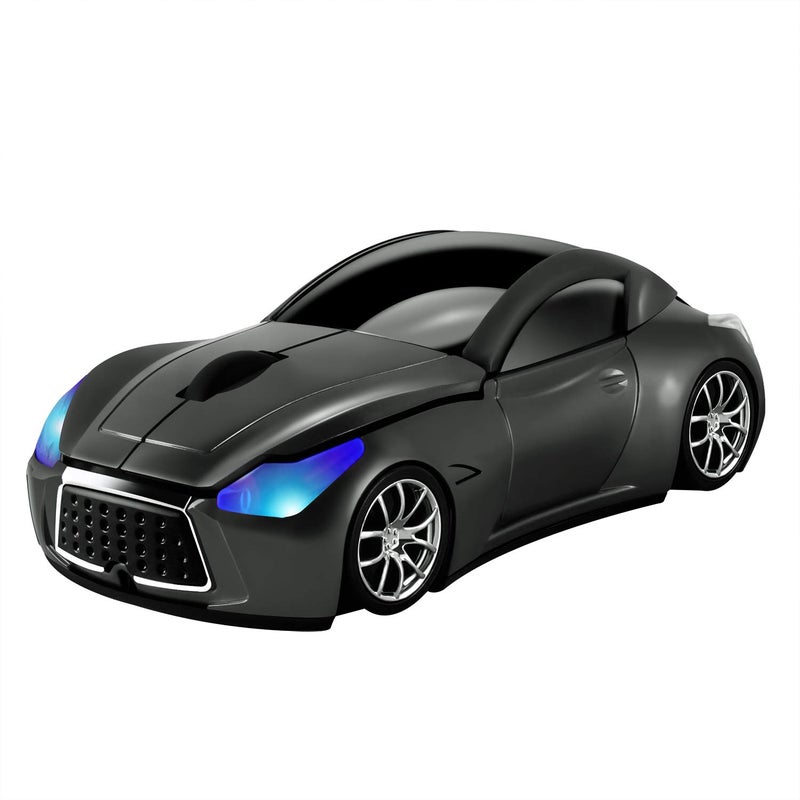 elec Space Cool Sport Car Shape 2.4GHz Wireless Mouse Optical Cordless Mice with USB Receiver for PC Laptop Computer 1600DPI 3 Buttons - Image 1